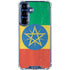 Ethiopia Flag Distressed Galaxy S25 Clear Case